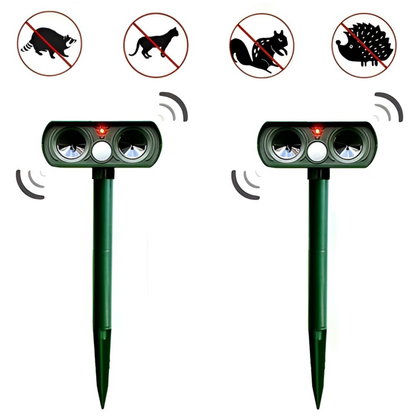 Solar-Powered Ultrasonic Deer Deterrent with Motion Activation and Waterproof Feature