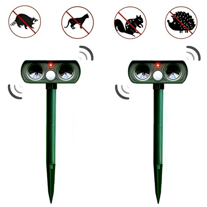 Solar-Powered Ultrasonic Deer Deterrent with Motion Activation and Waterproof Feature