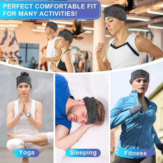Dual-Function Bluetooth Sleep Headband for Comfort and Calm