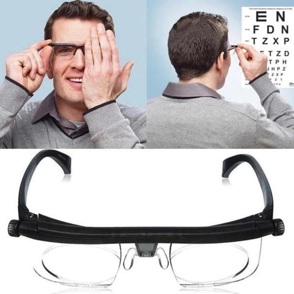 Versatile Focus Glasses with Adjustable Lenses