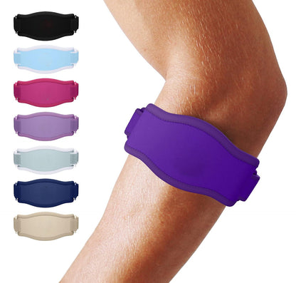 Customizable Elbow Support Brace with Triple Strap System