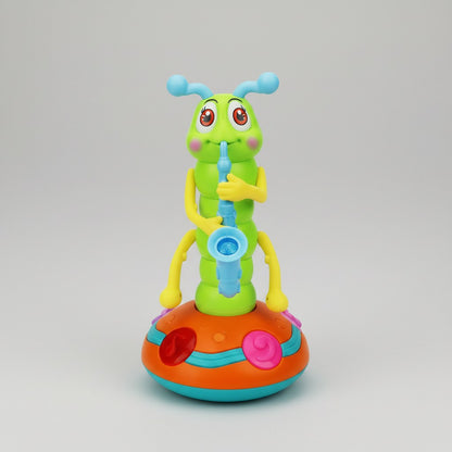 Musical and Illuminated Caterpillar Toy Playing Saxophone