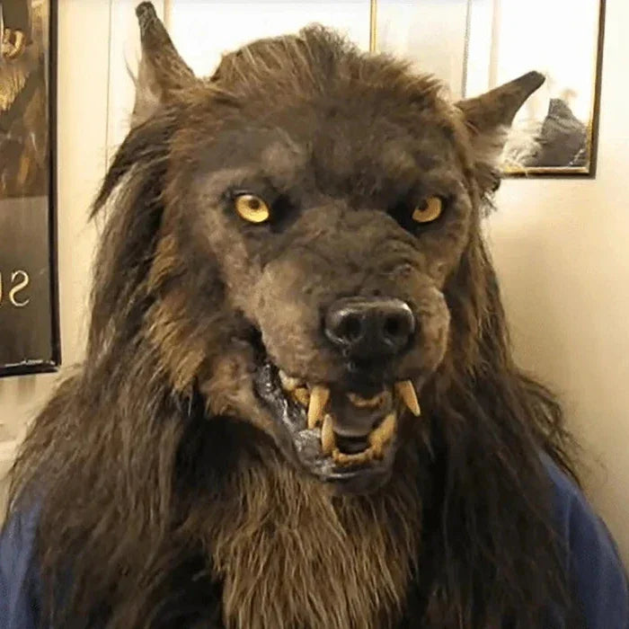 Lifelike Wolf Head Mask with Breathable Fit for Events