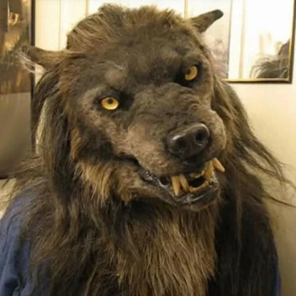 Lifelike Wolf Head Mask with Breathable Fit for Events