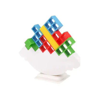 Magnetic Geometry Stacking Game with 24 Colorful Blocks