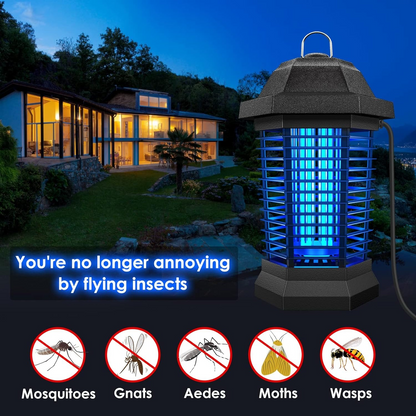 Steel Grid Insect Trap with Ultraviolet Bug Zapper