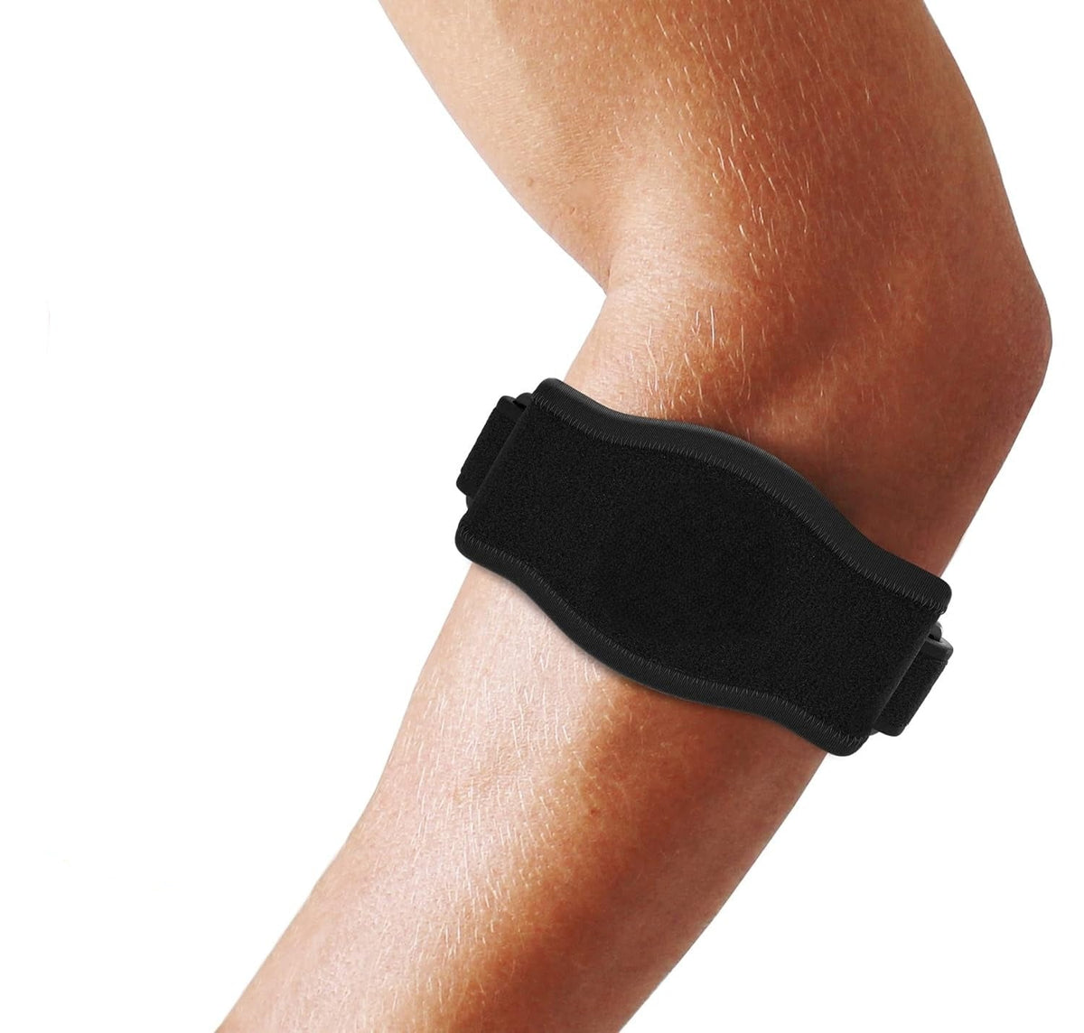 Customizable Elbow Support Brace with Triple Strap System