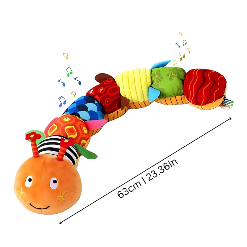 Interactive Melody Caterpillar Plush Toy for Infants