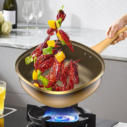 Versatile Nonstick Ceramic Cooking Pot with Glass Lid, 30cm