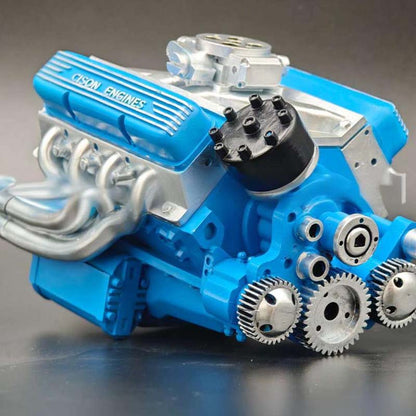 Dynamic V8 Engine Model Kit with Spark Ignition and Durable Metal Parts