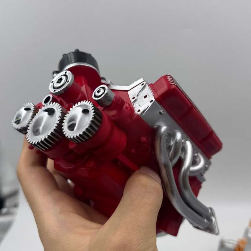 Dynamic V8 Engine Model Kit with Spark Ignition and Durable Metal Parts
