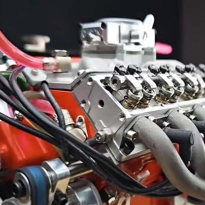 Dynamic V8 Engine Model Kit with Spark Ignition and Durable Metal Parts