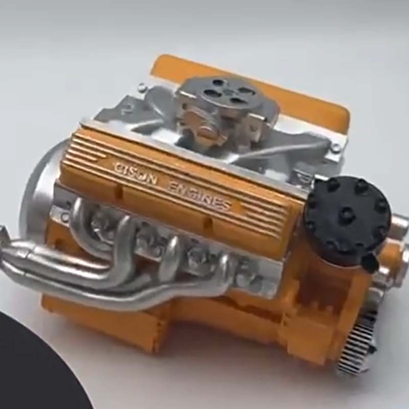 Dynamic V8 Engine Model Kit with Spark Ignition and Durable Metal Parts