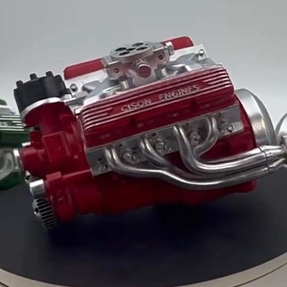 Dynamic V8 Engine Model Kit with Spark Ignition and Durable Metal Parts