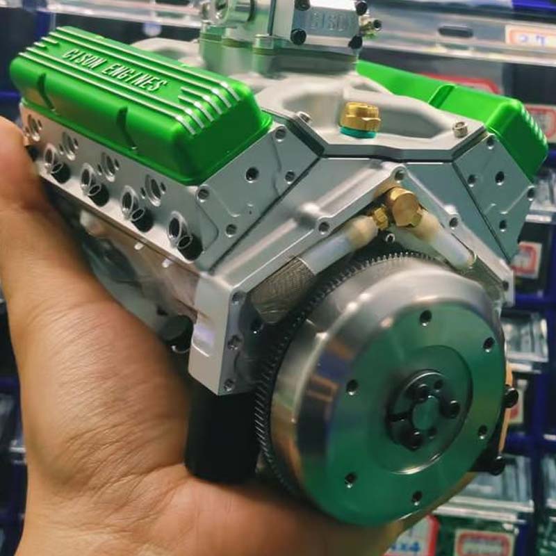 Dynamic V8 Engine Model Kit with Spark Ignition and Durable Metal Parts