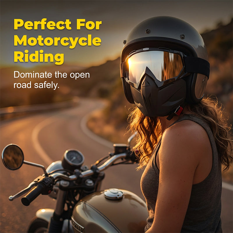 Versatile Face Protection Shield with Removable Goggles