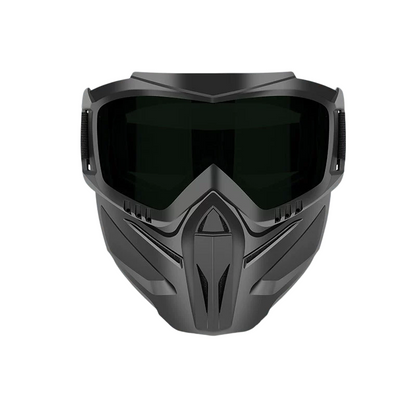 Versatile Face Protection Shield with Removable Goggles