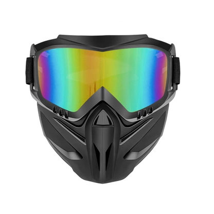Versatile Face Protection Shield with Removable Goggles