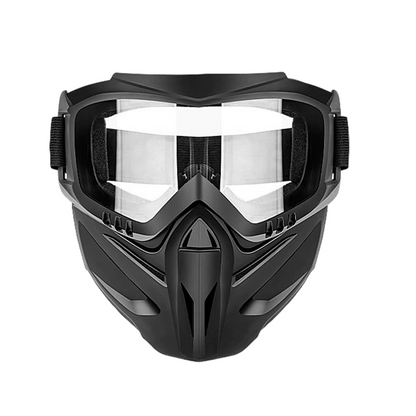 Versatile Face Protection Shield with Removable Goggles