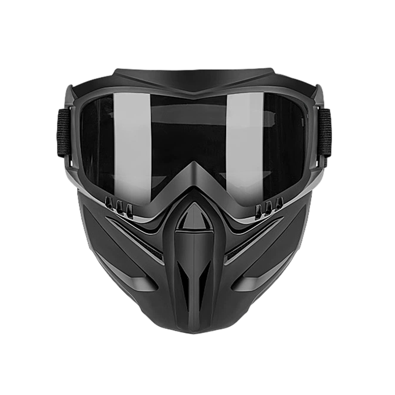 Versatile Face Protection Shield with Removable Goggles