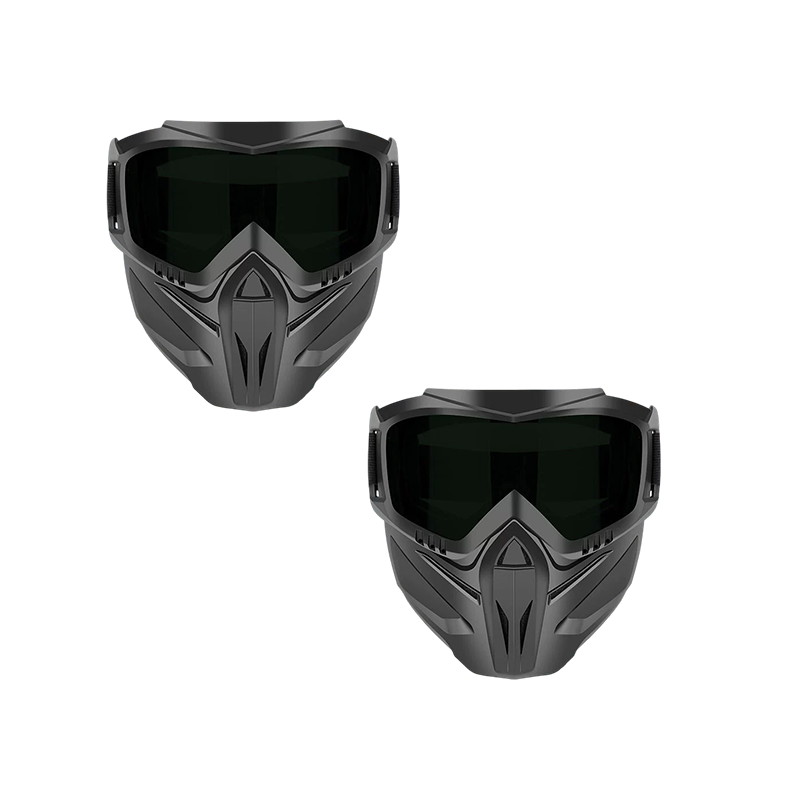 Versatile Face Protection Shield with Removable Goggles