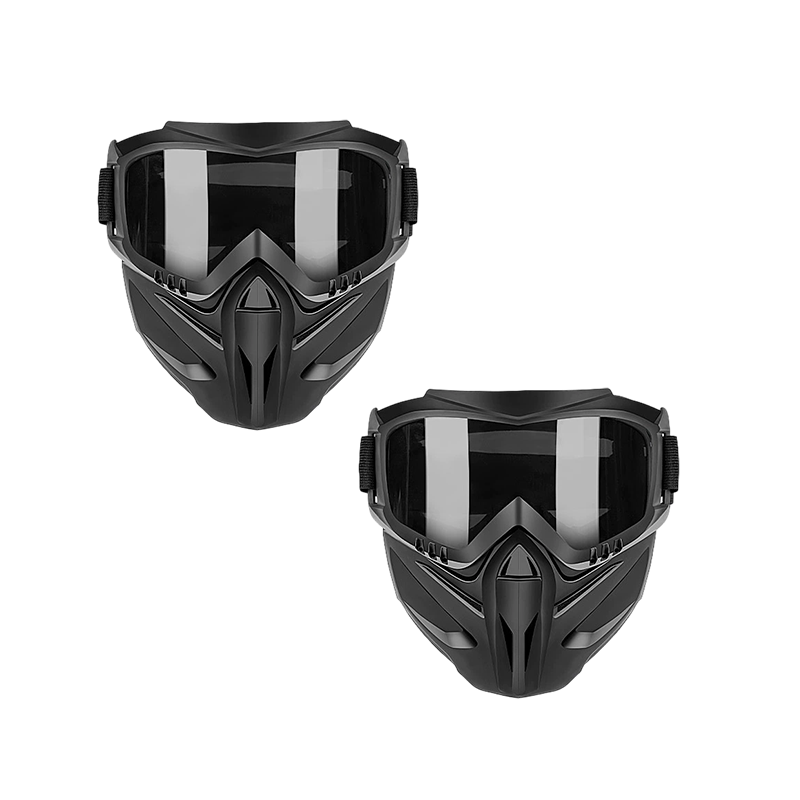 Versatile Face Protection Shield with Removable Goggles