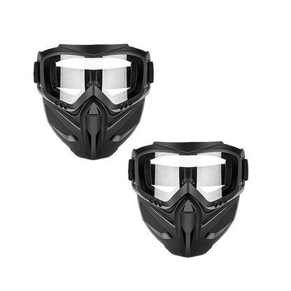 Versatile Face Protection Shield with Removable Goggles
