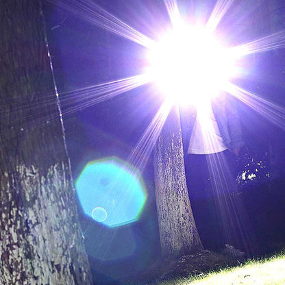 Rechargeable LED Flashlight with Telescopic Zoom, 5 Modes, IPX-6 Waterproof