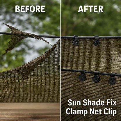 Versatile Shade Holder with Spring Grip and UV Protection