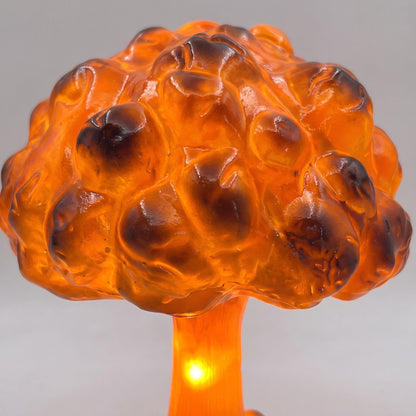 LED Table Lamp in Mushroom Cloud Design