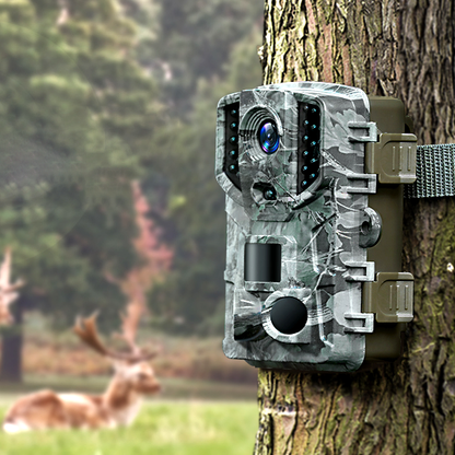 1080P 24MP Wireless Trail Camera for Wildlife with Night Vision, IP65 Waterproof, 120-Degree Angle