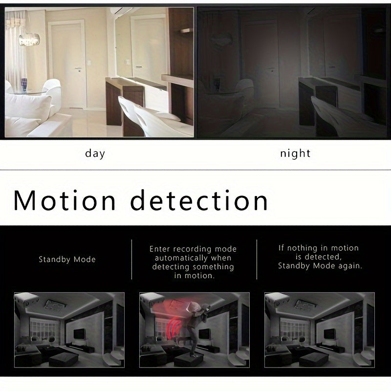 Compact Full HD Security Camera with Night Vision and Alerts