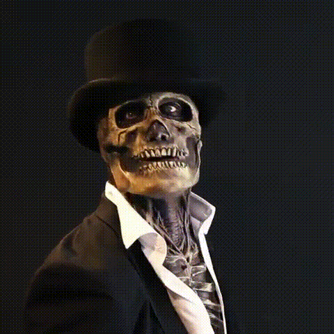Creepy Skeleton Ensemble with Realistic Mask and Bodysuit