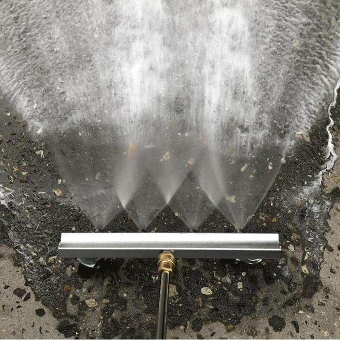 Stainless Steel Underbody Pressure Washer Tool with Swivel Wheels for Trucks, SUVs, Trailers