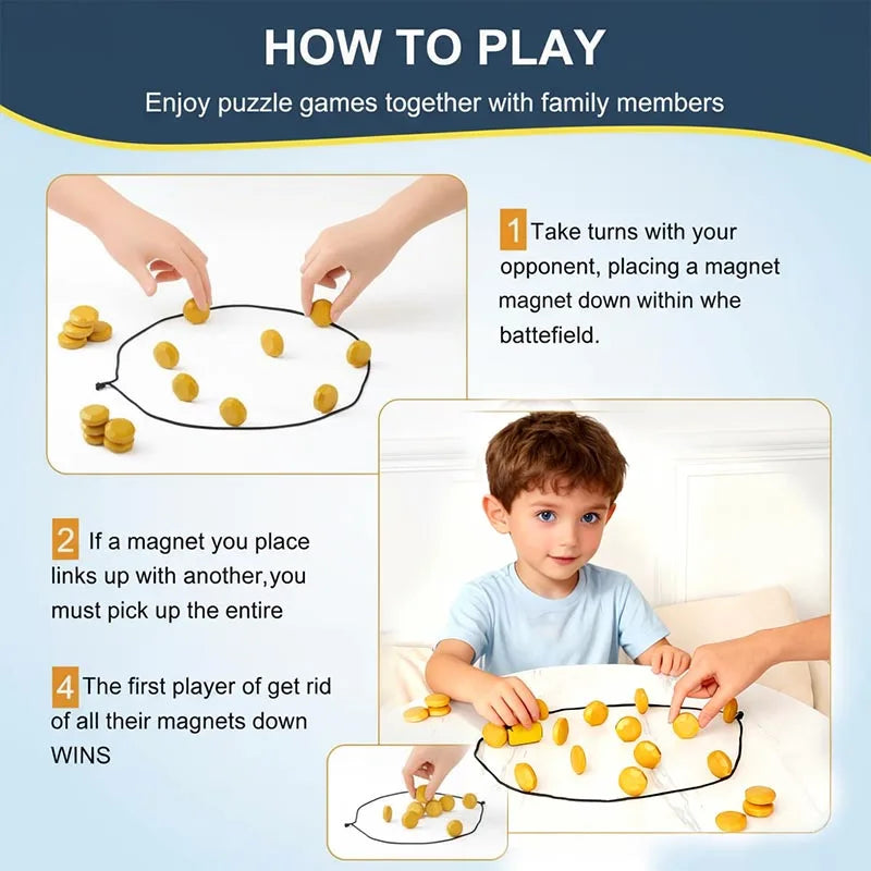 Engaging Magnetic Duel Board Game for Two Players