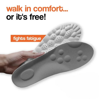 ComfortFit Massage Insoles with Arch Support and Customizable Length