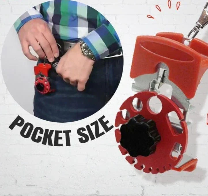 Handheld Wire Stripper Tool with 10 Extra Blades - Adjustable Copper Cable Recycling for 24-0 AWG