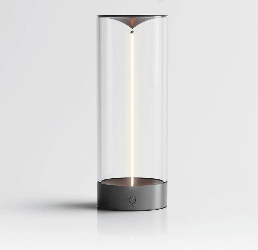 LED Table Lamp with Dimmer – Wireless Glass Design