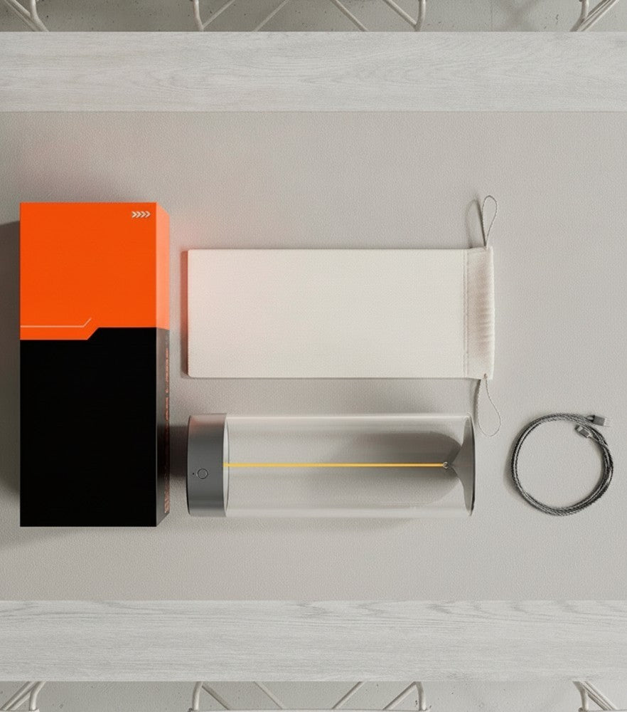 LED Table Lamp with Dimmer – Wireless Glass Design