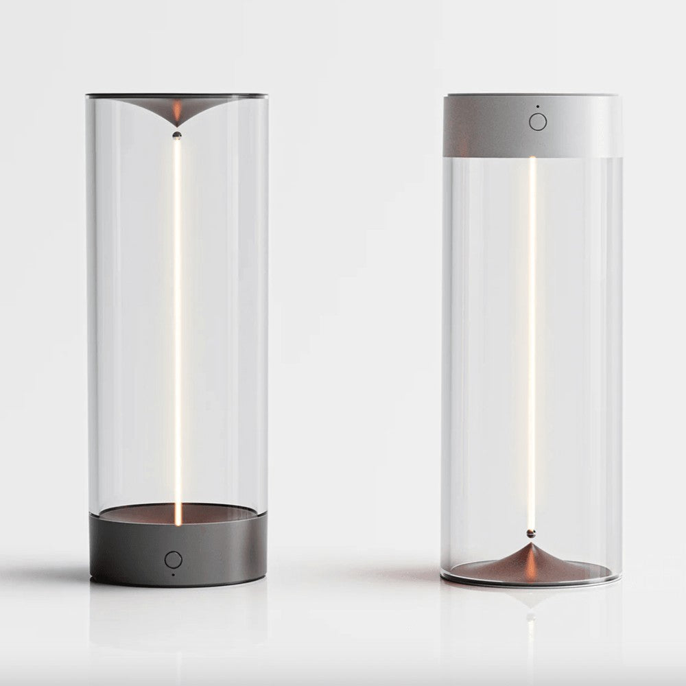 LED Table Lamp with Dimmer – Wireless Glass Design