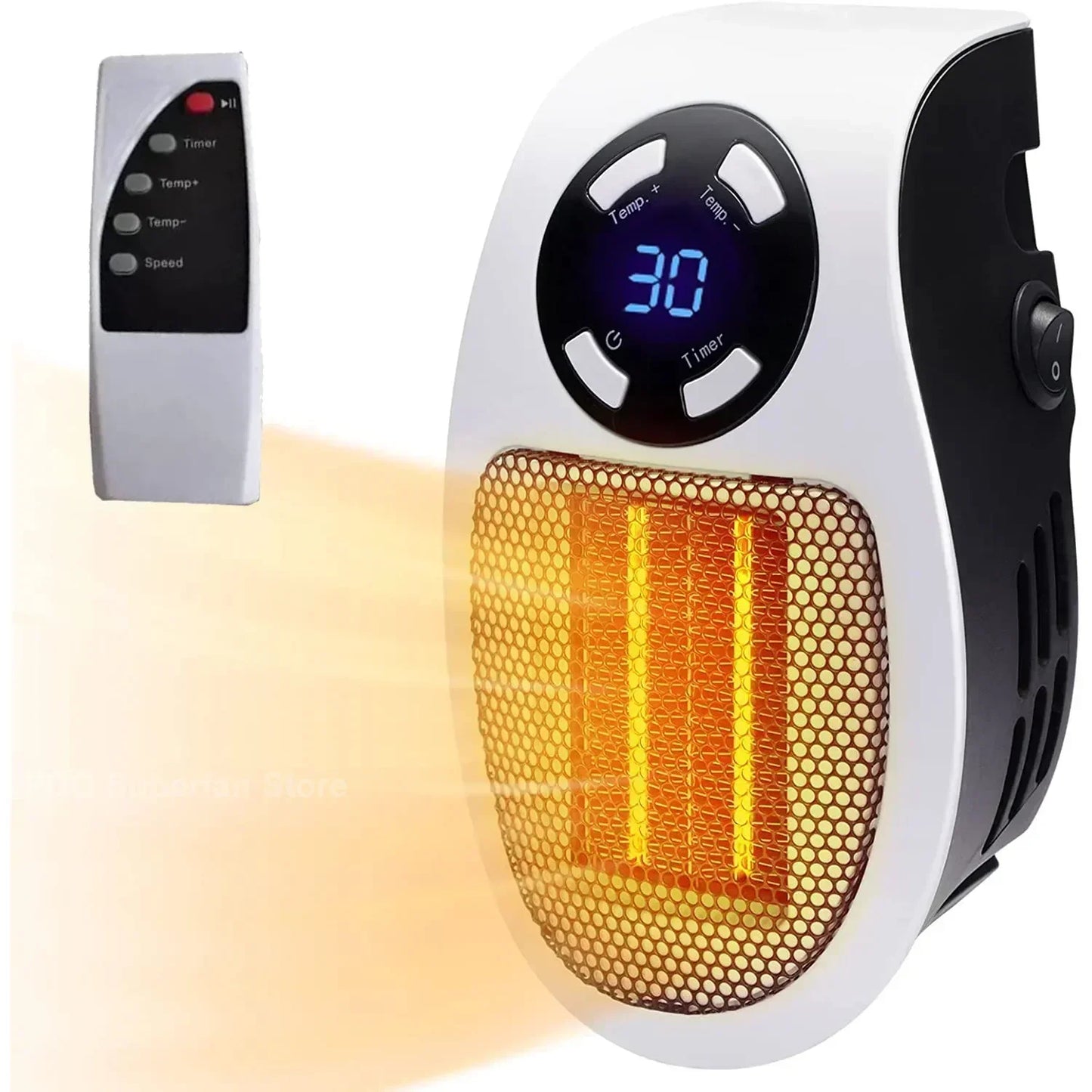 Compact Electric Heater with Safety Features for Personal Spaces