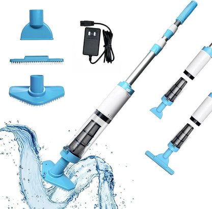 Cordless Pool Cleaner with Versatile Cleaning Attachments