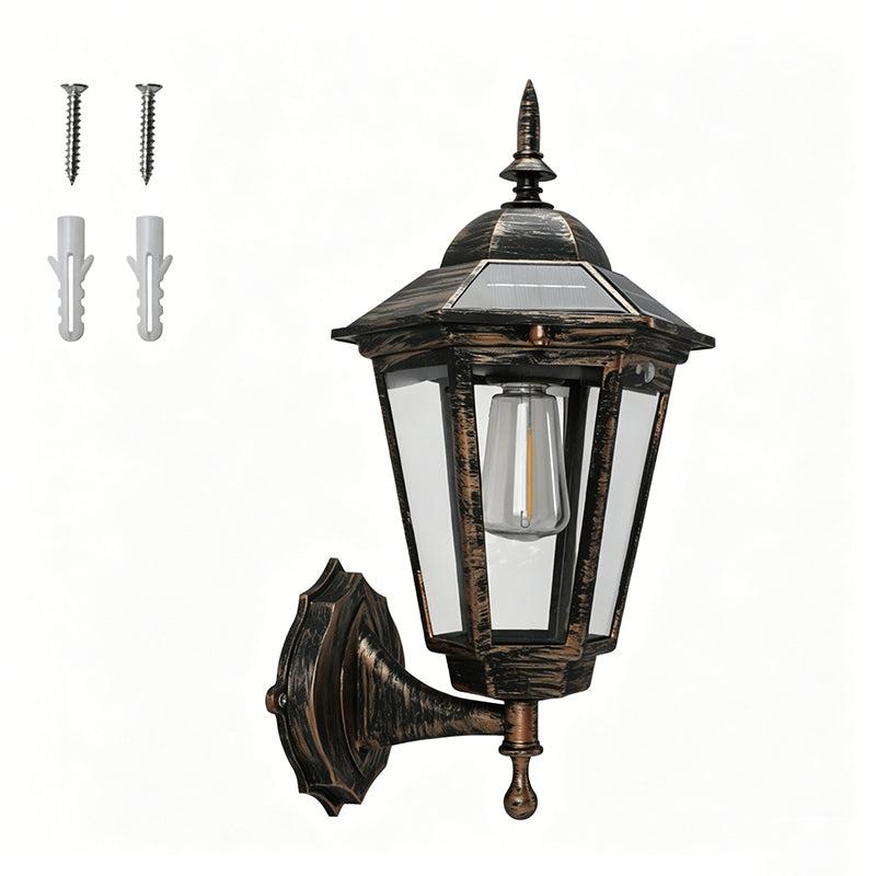 Outdoor Wall Lantern with Solar Motion Detection
