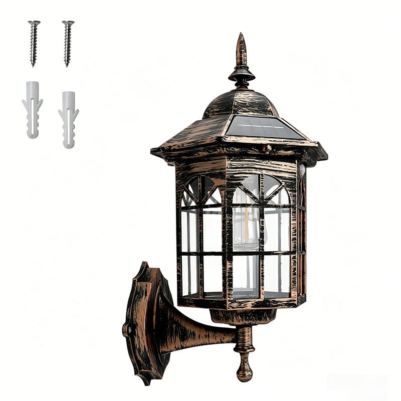 Outdoor Wall Lantern with Solar Motion Detection