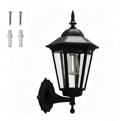 Outdoor Wall Lantern with Solar Motion Detection
