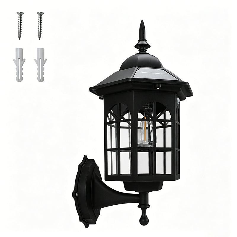 Outdoor Wall Lantern with Solar Motion Detection