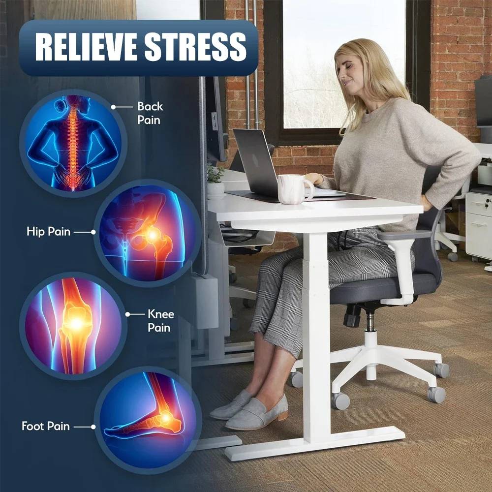 Ergonomic Footrest with Customizable Height and Washable Cover