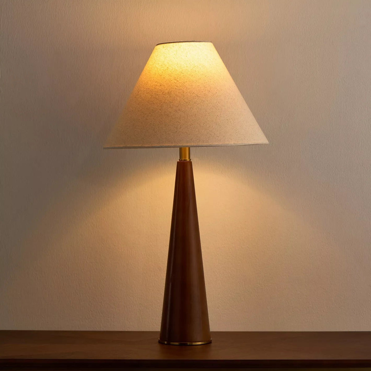 Wooden Table Lamp with Elegant Design