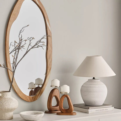 White Ceramic Table Lamp - Stylish Lighting Fixture