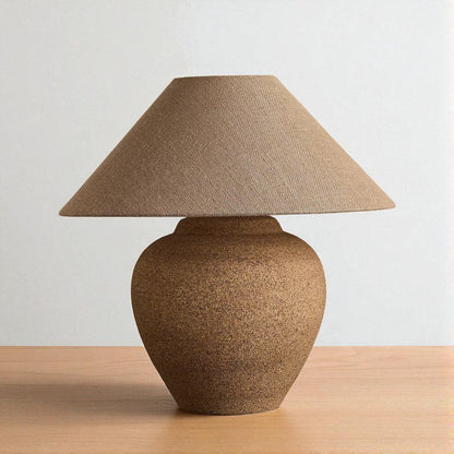 Brown Ceramic Table Lamp by Veylo